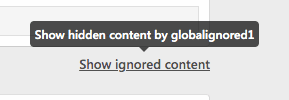 Show ignored content